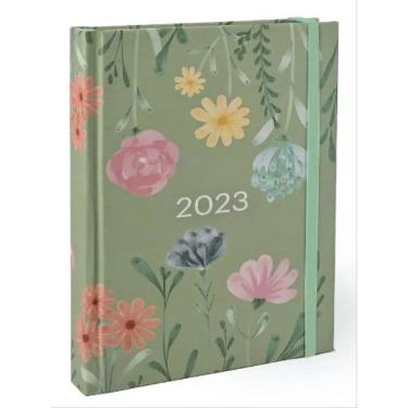 Imagem de 2023 Agenda Floral Ana Luiza  Jardim Horizontal Teca Diária M - 15,5 X 21,00
