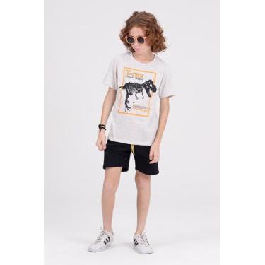 Imagem de Conjunto Infantil Ribana T-rex Mescla - Vida Costeira Oficial, 6, Mesc