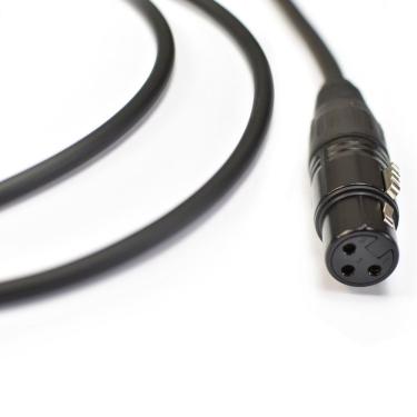 Imagem de Cabo de Microfone Ninja HG 0,20MM P10-XLR Fêmea Alta Impedância Cobre OFHC Preto Santo Angelo