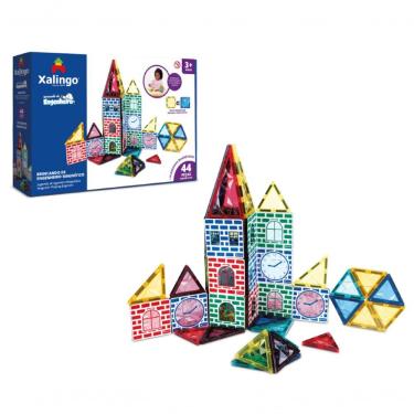 Imagem de Brinquedo de Construção Magnético Brincando de Engenheiro 44 Peças para Desenvolvimento...