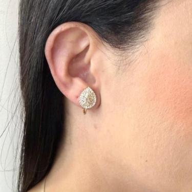 Imagem de Brinco De Pressão Gota Folheado A Ouro - FAMA FOLHEADOS