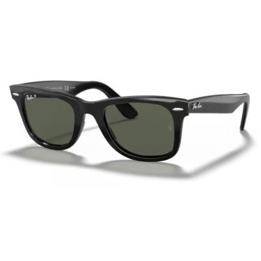 Imagem de Óculos De Sol Ray-ban Wayfarer Clássico Lente Verde Polarizada Rb2140 901/5850