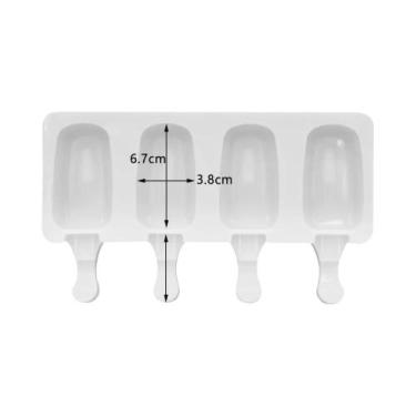 Imagem de Forma De Silicone Magnum Para Sorvete, Bandeja DIY Para Picolé De Suco