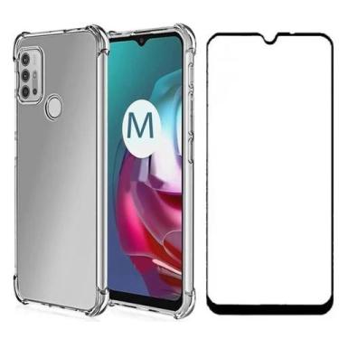 Imagem de Capa Capinha Case + Película Vidro 3D Motorola Moto G10/ G20/ G30 / G3