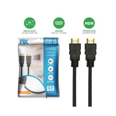 Imagem de Cabo HDMI 2.0 - 4K HDR 19P - 30 AWG - 3M - Pix