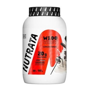Imagem de Whey Protein W100 Concentrado 900g Nutrata, Cookies And Cream