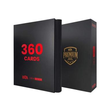 Imagem de Pasta Premium 3x3 Preta/Vermelha com 20 Folhas Frente e Verso BRA - BC