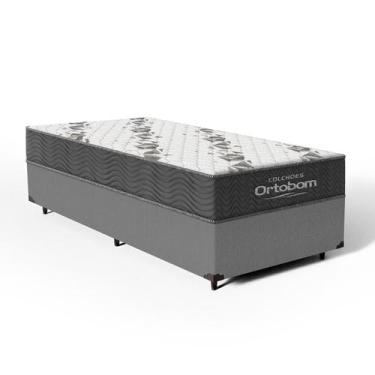 Imagem de Cama Box + Colchão - Espuma D33 Ortopédico Ortobom Airtech 100 Solteir