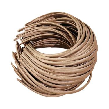 Imagem de Faixas De Cabelo De Plástico De Cetim De 1cm Para Mulheres E Crianças,