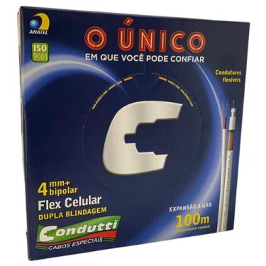 Imagem de Cabo coaxial cftv Bipolar Alimentção Externa 100% Cobre 4mm  Dupla Bli