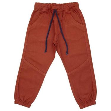 Imagem de Calça Infantil Look Jeans Jogger Collor - FERRUGEM - 02, Ferrugem, 02
