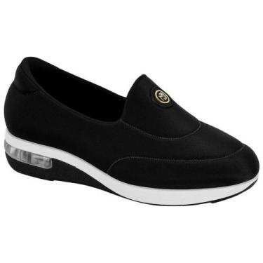 Imagem de Tênis Casual Feminino Gel Tech Preto Dourado Modare 7320.239, 35