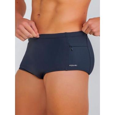 Imagem de Sunga Slip Acquario 683.400 Masculina Bolso Com Zíper FPS 50 Microfibr