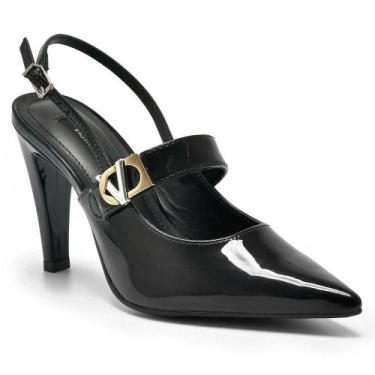 Imagem de Scarpin Slingback Feminino Via Marte 221-002-01, Preto, 38