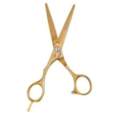Imagem de Tesoura De Corte Profissional Fio Mofashi Hd 7,0-dourada.