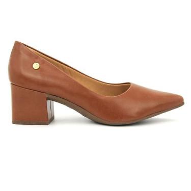 Imagem de Sapato Via Uno 318001 Scarpin Salto Grosso Alto Social Feminino, 37, C