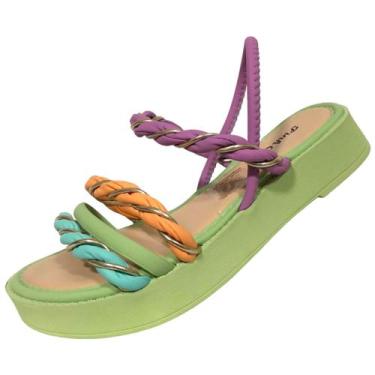 Imagem de Sandalia Infantil Plataforma com Tiras Pink Cats V2841, Maldivas, 31