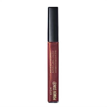 Imagem de Batom Liquido Matte Glitter Effect Avon Power Stay - Maquiagem, nude i