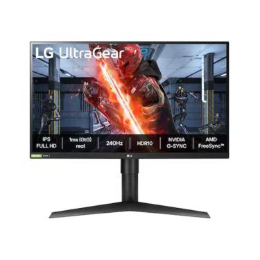 Imagem de Monitor Gamer Ultragear 27" Full HD IPS 240Hz 1ms 27GN750-B Preto LG com Ajuste de Altura