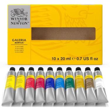 Imagem de Estojo Tinta Acrílica Winsor & Newton Galeria 20ml 10 Unid, Galeria