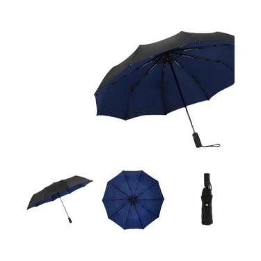 Imagem de Guarda-chuva Automático Extra Grande De Dupla Camada, Resistente Ao Ve