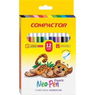 Imagem de Caneta Hidrografica NEO-PEN Gigante 12 Cores PCT.C/05 - Compactor
