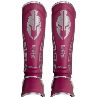 Imagem de Caneleira Muay Thai Kickboxing Olimpo Legendary Edition, Rosa com prat