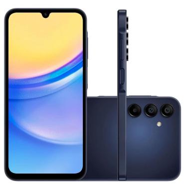 Imagem de Smartphone Samsung Galaxy A15 4G 256GB Tela de 6.5" Câmera Tripla 50MP +5MP + 2MP Azul Escuro