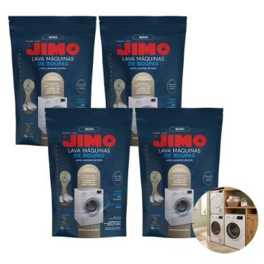 Imagem de 4 Jimo Lava Máquina de Roupas Remove Resíduos Sem Cloro 8x20g