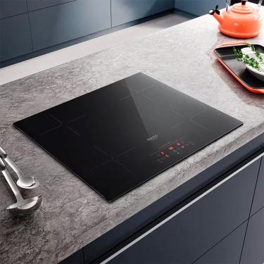 Imagem de Cooktop de Indução Dako Supreme 4 Bocas Vidro Temperado Trava de Segurança Preto 220V