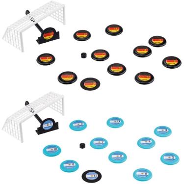 Imagem de Kit Futebol de Botão 12 Times com 10 Jogadores Goleiros Palhetas Redes e Bolas Gulliver