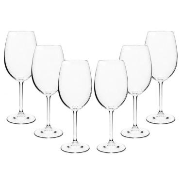 Imagem de Conjunto de Taças para Vinho Tinto em Cristal Ecológico 450ML 6 Peças Transparente Bohemia Crystal