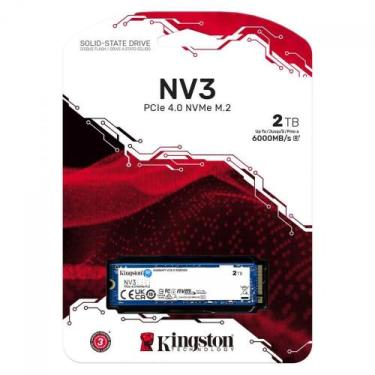 Imagem de Ssd Kingston Nv3 2tb M.2 2280 Nvme Leitura E Gravação 6000mb/s - 5000m