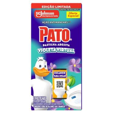 Imagem de Desodorizador Sanitário Pato Pastilha Adesiva Violeta Virtual 3UN
