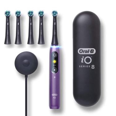 Imagem de Escova de Dentes Elétrica Oral-B iO Série 8 Violeta com 5 Cabeças