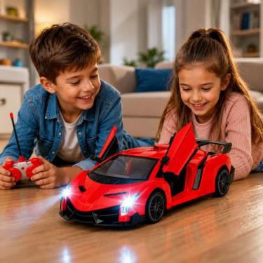 Imagem de Carrinho Controle Remoto Esportivo com Brinquedo com Portas Automática