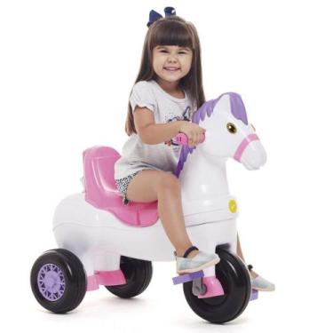 Imagem de Triciclo Infantil - Passeio e Pedal - Cavalinho Potó - Rosa - Calesita
