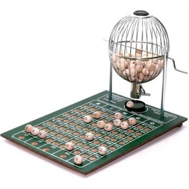 Imagem de Jogo Bingo Globo N3 Cromado 75 Bolinhas Completo para Eventos, Quermes