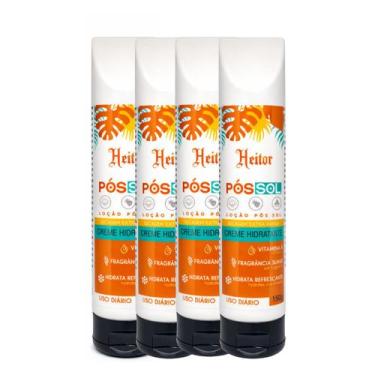 Imagem de Kit 4 Hidratante Pós-Sol Heitor Locão Corporal Atacado 150g