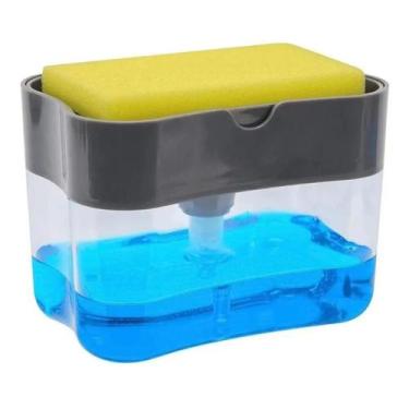 Imagem de Dispenser Com Esponja Para Detergente 13X11X10,5cm - Bons Cheff