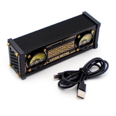 Imagem de Medidor VU LeTkingok 162x45x55mm RGB Ativado por Som
