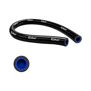 Imagem de Tubo De Silicone Preto 4 Camadas 1 Metro Flexível Resistente Ao Calor 