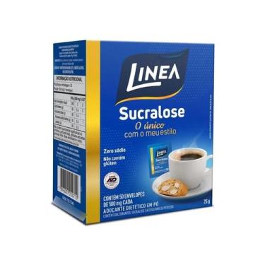 Imagem de Adoçante Em Pó Sucralose 50 Sachês com 500mg Linea - Linea Alimentos