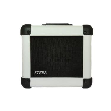 Imagem de Amplificador Guitarra ESound Steel 20Gt 15W RMS Branco Compacto p/ Est