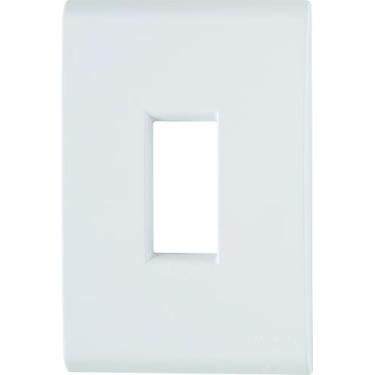 Imagem de Placa 1 Posto Vertical 4x2 Tramontina Liz Branca