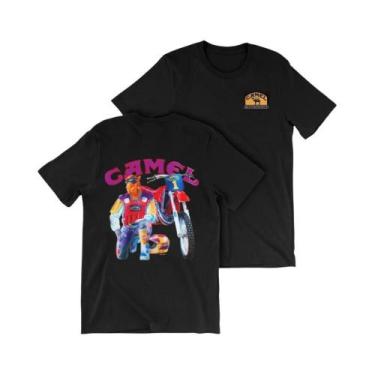 Imagem de Camiseta Unissex Oversized Retrô De Algodão Vintage Com Estampa De Car