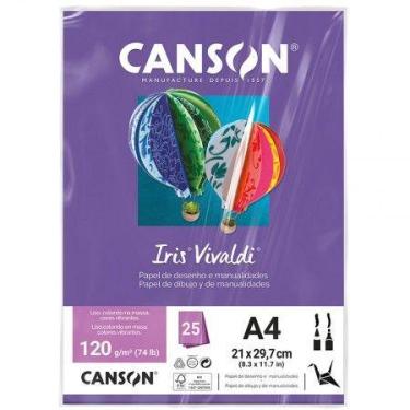 Imagem de Papel Color Vivaldi A4 120g Violeta com 25 folhas - Canson