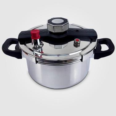 Imagem de Panela de Pressão Securelock Pro Inox com Revestimento em Aço Inox 8L Fechamento Externo Extream