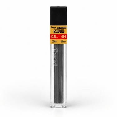 Imagem de Grafite Pentel Hi-Polymer Super 0,5mm H 2H 4H B 2B 3B 12 Unidades Lapi