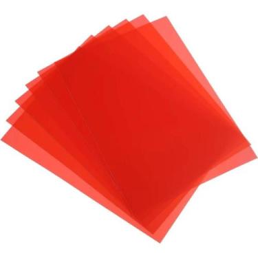 Imagem de Capa P/ Encadernação PP A4 Vermelho Line C/ 100 Unid. - Preamar